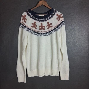 Sugarhill Brighton Pullover Damen 16 Fair Isle Lebkuchenmann Wolle Urlaub - Bild 1 von 8