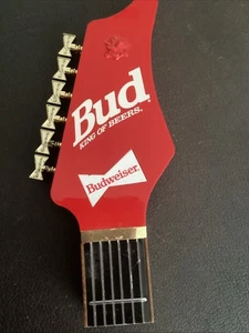 Vintage Budweiser Guitar Neck Draft Beer Tap Handle 1991 Bar Kegerator Topper - Picture 1 of 9