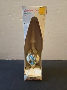 Vintage Jewel Brite beleuchtete Christbaumspitze Engel Endstück Turm funktioniert Box - Bild 1 von 6