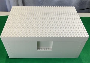 LEGO Ikea Storage Box BYGGLEK Building Platform, Approx 10”x 7”x4.5” Bin w/ Lid - Picture 1 of 13