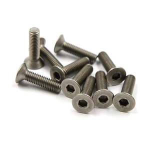 MTTR Racing Titanium GR2 3x12mm Flat Head Hex Socket Screws 10 pcs #TFH050312 - Picture 1 of 1
