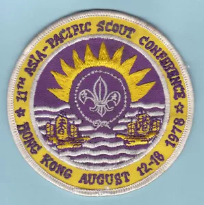 11a CONFERENCIA DE SCOUTS DE ASIA PACIFIC (REGIÓN AP) 1978 Parche Oficial de Scout - Imagen 1 de 1