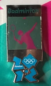 Badminton Olympisches Pin Abzeichen ~ 2012 London Sommerspiele ~ Piktogramm - Bild 1 von 6