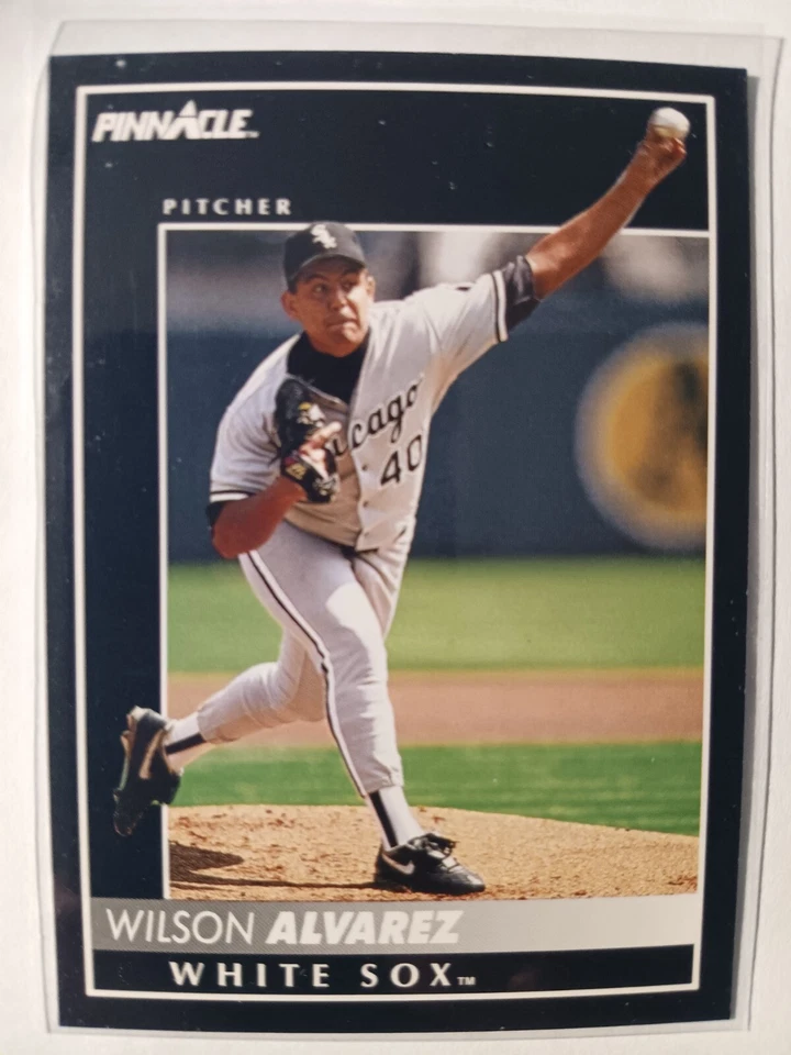 WILSON ALVAREZ CHICAGO WHITE SOX 1992 PINNACLE BASEBALL CARD #192 - Image 1 of 1