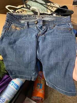 Pantalones cortos de mezclilla industriales talla 1 Foto 1 de 3