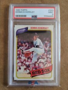 1980 Topps #320 Dennis Eckersley Boston Red Sox PSA 9 MINT HOF