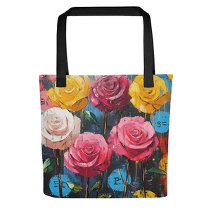 Rose Graffiti V1  Durable Lightweight Tote Bag - Picture 1 of 1