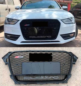 Apto para Audi A4 S4 2013-2016 rejilla malla negra RS4 parrilla de panal B8.5  - Imagen 1 de 7