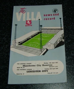 Aston Villa v Leicester City + Manchester City Reserves 1964/65 *EXC* - Picture 1 of 1