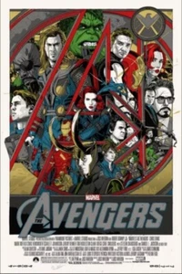 Póster de Marvel's Avengers arte serigrafía Mondo artista Tyler Stout 24x36 LE RARO - Imagen 1 de 3