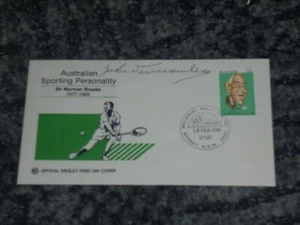 JOHN NEWCOMBE - TENNIS LEGEND - FDC SIGNED - (2) - Picture 1 of 2