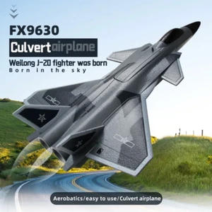 FX9630 RC Plane J20 Fighter Remote Control Anti-collision Rubber Head Glider - Picture 1 of 5