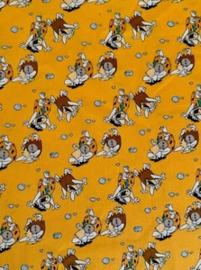 Orange The Flintstones Stone Age Family Toss by Camelot Fabrics bty - Picture 1 of 1