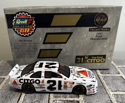Ford Thunderbird Citgo #21 M. Waltrip NASCAR 1997 firmado escala 1/24 Revell con certificado de autenticidad Foto 1 de 4