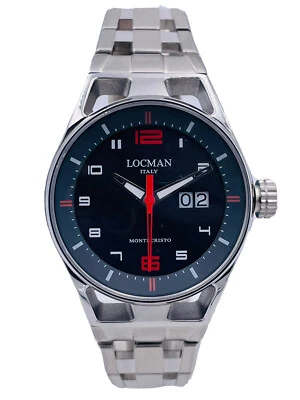 Orologio Locman Montecristo BigDate 41mm 546ACK/683 Acciaio Scontatissimo Nuovo - Image 1 of 4
