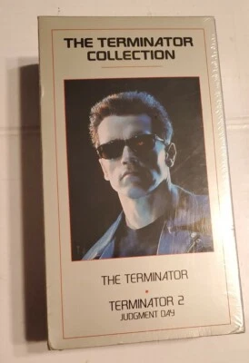 The Terminator 1 & 2 Collection VHS Tapes 2-Tape Box Set Factory Sealed NEW  - Image 1 of 4