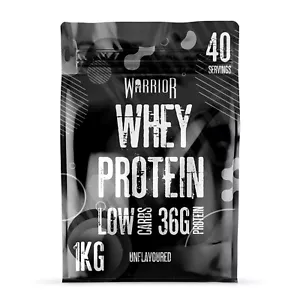Warrior Whey High Protein Powder 1kg (Unflavoured) - Picture 1 of 6
