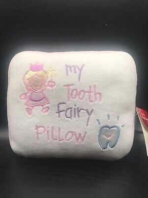 BABY GIRL'S White & Pink -  MY TOOTH FAIRY PILLOW , Yellow - STAR POCKET, NWT • 11$