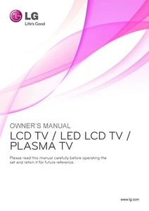LG TV 42PT 25 3500 SERIES PRINTED INSTRUCTION MANUAL USER GUIDE ask for others - Picture 1 of 1
