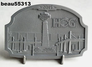 ⭐PLACA MEDALLÓN CAPÍTULO OFICIAL CERDO GRUPO PROPIETARIOS HARLEY DAVIDSON 2015 - Imagen 1 de 2