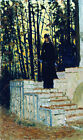 Dream-Art Oil Painting Female-Figure-In-A-Landscape-Ilia-Efimovich-Repin Canvas