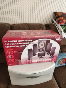 CYBER ACOUSTICS CA-5150E 6 SPEAKER 100W DIGITAL SERIES SYSTEM gaming/tv/stereo - Photo 1/14