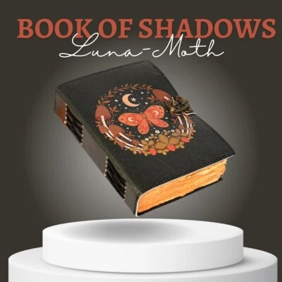 Blank Spell Book of Shadows Handmade Vintage Leather Journal with Lock Clasp - Image 1 of 4