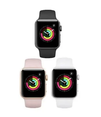 Apple Watch Series 3 42mm Space Black Stainless Steel Case with Black Sport Band - Image 1 of 4