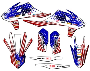 2020-2023 EXC-F MERICA Usa Senge Graphics Kit Compatible with KTM - Picture 1 of 10
