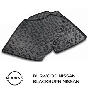 GENUINE NISSAN D22 NAVARA HEAVY DUTY RUBBER FRONT FLOOR MATS G4900-VKFR1AU - Picture 1 of 1