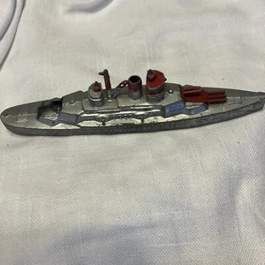 Tootsie Toy Ship Diecast 1940’s? 6” Made In The USA Has Wheels - Picture 1 of 5
