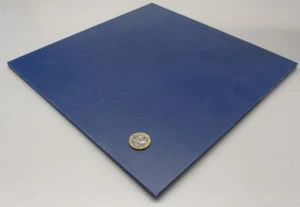 Foglio Tivar 88 Blu UHMW PE .250" (1/4") Spessore x 12" x 12", Stabilizzato UV - Foto 1 di 12