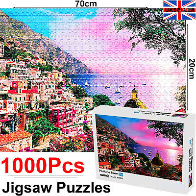 1000 Piece Jigsaw Puzzle Set Cardboard Puzzles For Adults Kids Educational Gift • 5.99£