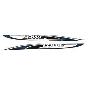 Lowe Boat Main Hull Decal 2076245 | 72 x 5 Inch Black Blue White 2PC - Bild 1 von 3