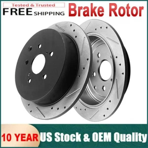 Rear Disc Brake Rotors Set for Toyota Highlander Sienna Lexus Rx350 Rx450H Rotor - Picture 1 of 4