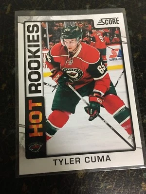 SCORE HOCKEY 2012-13 TYLER CUMA HOT ROOKIES CARD 536 MINNESOTA WILD NEAR MINT - Image 1 of 2