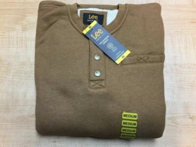 LEE HOMBRE SHERPA FORRADO TÉRMICO HENLEY *ELIGE COLOR Y TALLA Foto 1 de 2