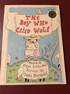 The Boy Who Cried Wolf Book Freya Littledale - Foto 1 di 4