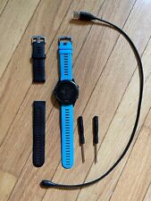 Garmin Forerunner 935 Gps Running Triathlon Watch + Charger + Black/Blue Bands