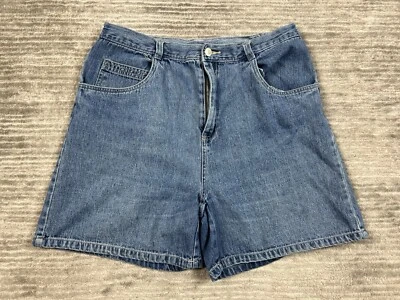 Blassport Shorts Womens 14 Blue Denim Cotton Stretch Waist Bermuda - Image 1 of 4