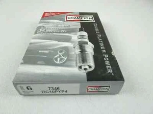 New Genuine Set of 4 Spark Plug-Double Platinum Power RC10PYP4 Champion 7346 - Picture 1 of 1