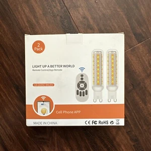 I-SHUNFA Smart Wireless 2 Pack Dimmable G9 LED Bulb Lamp,2835 SMD 94 LED Lights, - Picture 1 of 3