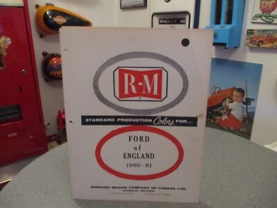 PAINT COLOR REFERENCE FORD OF ENGLAND 1960/1961  PAINT CHIPS - Image 1 of 3