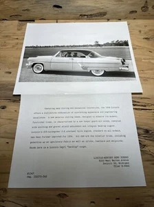 1954 Lincoln Capri Coupé offizielle Presse Foto Pressemitteilung X427 - Bild 1 von 6