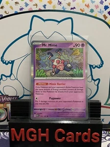 Mr. Mime - 122/165 151 Holo Rare Pokemon - NM/MINT FREE SHIPPING & SLEEVE - Picture 1 of 2
