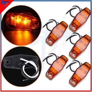5x 2.5" Amber Oval 2 Diode Side Clearance Marker Light For Trailer Truck PickUp - Bild 1 von 6