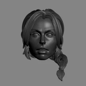 Female human adventurer custom head for Mythic Legions & other action figures - Picture 1 of 1