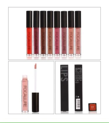 Waterproof Liquid Lipstick Lip Matte Colourful Lipstick Cosmetic Makeup - Image 1 of 4