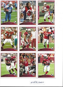 2009 Topps Arizona Cardinals Team Set Boldin Kurt Warner Larry Fitzgerald 19 - Picture 1 of 1