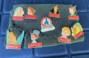 Set 9 spille Disney World 15 anni anniversario Coca Cola Peter Pan - Foto 1 di 14